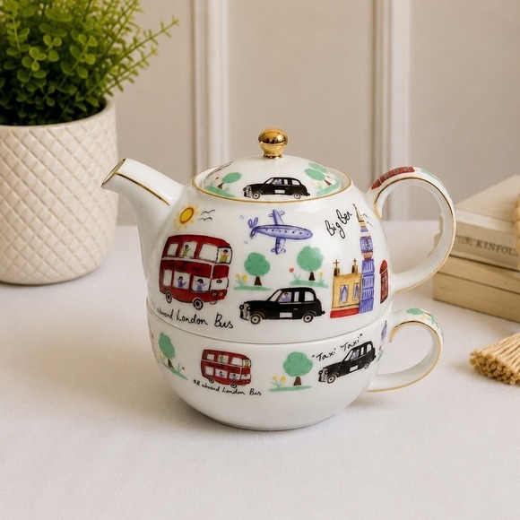 James Sadler Other - James Sadler London Travel Tea For One Stacking Teapot and Cup Set